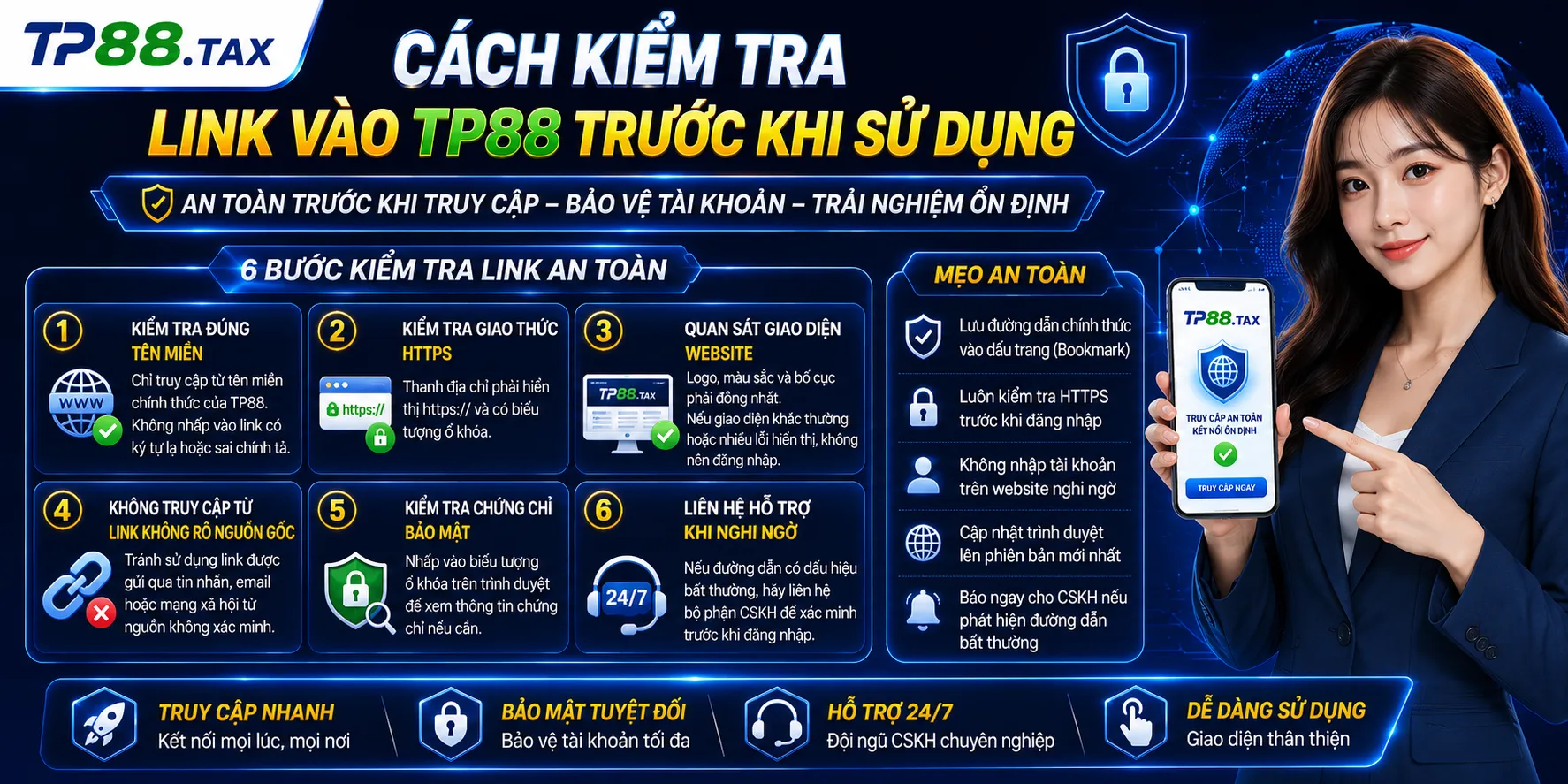 Link Vào TP88 Mới Nhất – Cách Kiểm Tra Đường Dẫn An Toàn 1 link vào tp88 mới nhất